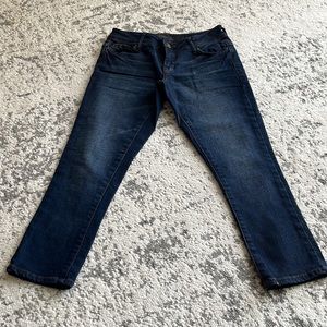 Taylor indigo crop jeans, deep blue, nwt, “Delila’s” ankle jeans